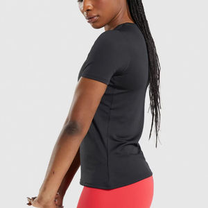 Women's Tee Custom Printed Solid <b>T</b>-<b>Shirts</b> Breathable Quick Dry Cotton Polyester Plus Size Short Length Casual Summer OEM service - Product Image 2