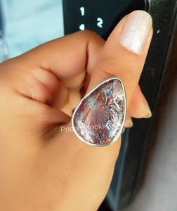 Superbes bagues en argent sterling 925 avec agate Crazy Lace et sertissage éclatant, pierres précieuses originales, bijoux fantaisie pour femmes, vente en gros - Product Image 4