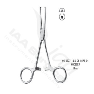 Pinzas Hemostáticas Profesionales de Acero Inoxidable - Instrumentos Quirúrgicos Manuales Médicos para Hospital, Certificados ISO13485 - Product Image 1
