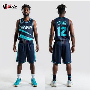 Uniformes de Baloncesto de Jersey de Poliéster 100% Sublimados Personalizados de Moda al por Mayor de Alta Calidad, Talla Grande, Secado Rápido y Transpirables Vafir - Product Image 4