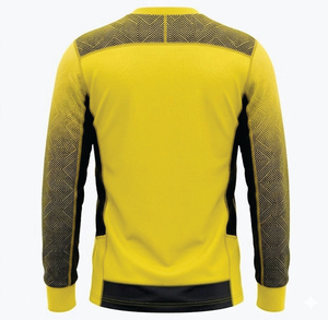 Camiseta de portero de fútbol sublimada personalizada, transpirable, con diseño de logotipo personalizado, manga larga, ropa deportiva de poliéster de alta calidad - Product Image 6