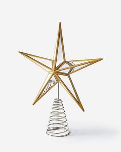 เครื่องประดับตกแต่งยอดต้นคริสต์มาสคุณภาพสูงสุด 100% พร้อมงานโลหะเคลือบทองทำมือ สำหรับขาย - Product Image 3