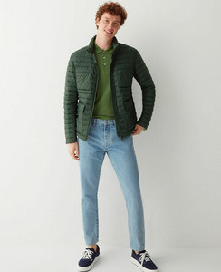 Chaqueta Bomber Acolchada Personalizada de Alta Calidad para Hombre, Chaqueta de Lona Acolchada, Transpirable, Impermeable, con Decoración Bordada y Bolsillo - Product Image 4