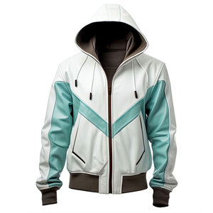 Wholesale Fashion Vintage Men Loose Fitted <b>Retro</b> <b>Leather</b> <b>Jackets</b> Hot Selling Good Comfortable Canvas Street Wear High Street - Product Image 5