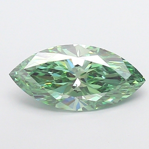 Diamant de laboratoire de 2,05 carats, taille marquise, vert vif fantaisie, VVS2, certifié IGI, diamant CVD en vrac pour la fabrication de bijoux - Product Image 1