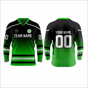 Latest Design Custom Ice Hockey Jersey OEM ODM Ice Hockey Team Uniform Moisture Wicking Breathable Printed 100% Polyester - Product Image 1