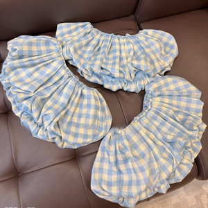 Pantalones Cortos Tejidos de Alta Calidad para Mujer, Mezcla de Algodón, Cintura Elástica, Estilo Dulce, Talla Única, Fabricación Vietnamita, Marca Ocean, 160-320g - Product Image 1