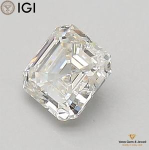 F Color VS2 Clarity CVD Lab Grown <b>Diamond</b> 1.00 CARAT Asscher Cut with IGI Certificate Ideal for Dream <b>Ring</b> - Product Image 5