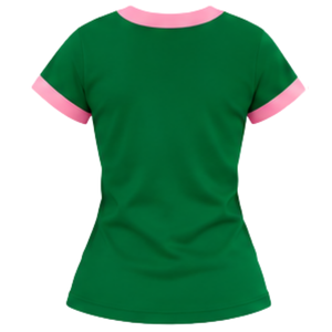   Camiseta verde para mujer de Sisterhood, camiseta de manga corta con cuello redondo y estampado gráfico, informal, elegante y cómoda, inspirada en la hermandad - Product Image 2