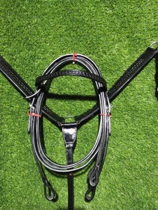 Direct Factory Supply Black Leather Western Headstall & Breast Plate Collar Set Available At Competitive Price - Product Image 1