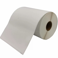 Rouleau d'étiquettes d'expédition thermiques directes compatibles Dymo 4''x6'' 1744907 54x101mm & 104*159mm 4XL avec capteur noir