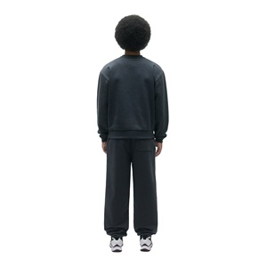 Ensemble de survêtement premium à col rond en molleton 100 % coton respirant pour la course, l'entraînement et le fitness, personnalisable - Product Image 2
