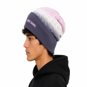 Premium Tie Dye Knit Beanie <b>Winter</b> Warm Unisex Cuffed <b>Cap</b> Stretch Comfort Trend Style Daily Wear Breathable Custom Beanie <b>Cap</b> - Product Image 4