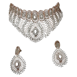 Elegantes Collares de Diamantes Vintage para Mujer, 29.51 Ct, Oro Rosa y Blanco de 14 Quilates para Bodas, Fiestas y Compromisos - Product Image 5