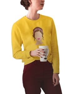 Sudadera de cuello redondo de manga larga para mujer, ropa deportiva con logotipo personalizado, camisetas de entrenamiento para invierno y otoño, posición frontal del logotipo - Product Image 1