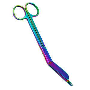 Pinzas Hemostáticas de 5.5 Pulgadas + Tijeras de Paramédico EMT de 7.25 Pulgadas, Color Multititanio Arcoíris, Acero Inoxidable de Primera Calidad, Quirúrgicas - Product Image 5