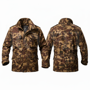 <b>Heavy</b> <b>Duty</b> OEM ODM Camouflage Outdoor Windproof Utility Work Jacket <b>Coat</b> Multi Pocket Long Sleeve Casual Custom Logo Jacket - Product Image 6