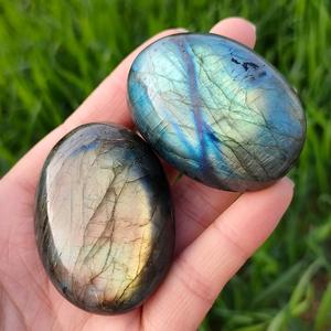 Pierre de palmier en labradorite naturelle, figurine polie à la main, cristal de guérison, méditation, Reiki, chakra, énergie, guérison spirituelle - Product Image 5