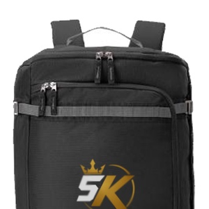 Mochila Negra con Logotipo, 30-40L, Cierre de Cremallera, Unisex, Casual, para Viajes, Deportes, con Correa Ajustable y Resistente, para Fitness - Product Image 2