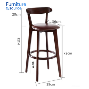 Taburete de Bar Premium Top 1-Taburete de Bar de asiento fuerte de diseño elegante y duradero moderno-Para Barra de cocina-De FÁBRICA DE Vietnam - Product Image 3