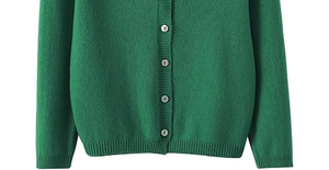 Latest Design Casual Long V Neck Breathable Heavyweight Solid Plain Custom Color Logo Long Knitted <b>Cardigan</b> For Women - Product Image 5