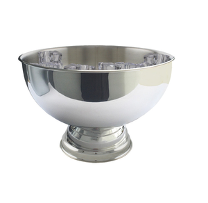 Seau à champagne en acier inoxydable, design élégant, pour mariage, seau à glace pour champagne, bol rafraîchisseur à vin rond - Product Image 6