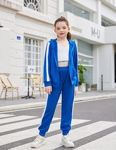 Ensemble de survêtement deux pièces personnalisé avec logo pour enfants : sweat à capuche en polaire, pantalon de jogging, tenue unisexe pour garçons et filles - Product Image 6