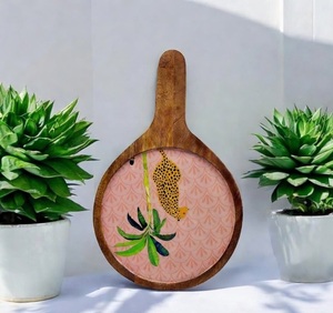 Plato de Madera para Servir Pizza con Diseño Impreso en Esmalte, Precio de Fábrica al por Mayor, Decoración para el Hogar, Hoteles y Restaurantes - Product Image 4