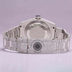 Reloj de Diamantes de Lujo, un Regalo Espléndido, con Movimiento de Cuarzo ETA, Caja de 28 mm, Esfera de Cristal de Zafiro, Correa de Moissanita/Plata, Diseño Discreto - Product Image 3