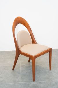Chaise de salle à manger moderne en bois de noyer avec structure à mortaise et tenon pour cuisine, restaurant, hôtel - PISANO - Product Image 3