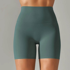 Shorts de yoga pour femmes de haute qualité, shorts chauds respirants en spandex et polyester, taille élastique, polaire chaude pour l'hiver - Product Image 3