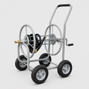 Carro Enrollador de Manguera Multifunción de 150 pies con 4 Ruedas de Goma Sólida para Jardinería, Riego, Lavado de Coches y Baño de Mascotas ODGGAD020 - Product Image 1