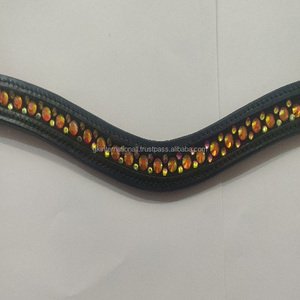 Prix de gros de haute qualité canal vide Hotfix bandes de sourcils en cuir de l'Inde avec bouton pression réglable - Product Image 1