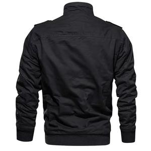 Chaqueta Bomber Térmica para Hombre con Forro Polar, Cortavientos Multibolsillos, Cuello Alto, Estilo Motociclista Urbano, Otoño Invierno, Venta al por Mayor - Product Image 4