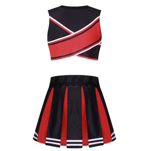 Conjunto de Uniforme Personalizado OEM para Animadoras: Top Corto y Pantalones Cortos con Estampado para Prácticas - Product Image 2