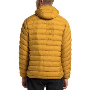 2025 <b>Winter</b> Wear Cheap Price Custom <b>Winter</b> Outdoor Unisex Stand Collar Patchwork Yellow Color Puffer <b>Jacket</b> - Product Image 3