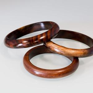 Brazalete de Madera Marrón Pulida Hecho a Mano, Pulsera Redonda de Madera Natural, Joyería Boho, Accesorio de Moda, Suministro para Manualidades DIY - Product Image 5