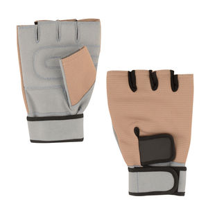 Gants de fitness personnalisés OEM à demi-doigts, gants de gym en cuir avec support de poignet pour la musculation - Product Image 1