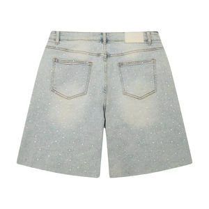 Short en jean de haute qualité à prix abordable, nouveau design, short en jean pour hommes, short d'été pour hommes, style sport, short en jean avec strass - Product Image 6