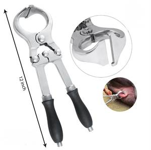 Castrateur Burdizzo sans sang, 12 pouces, réglable et réutilisable, instrument vétérinaire pour bétail (bovins, caprins), modèle de marque personnalisé - Product Image 5