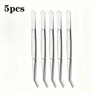 Pinzas con Puntas Dentadas, Alicates Metálicos Duraderos para Agarre Preciso, Herramientas de Laboratorio y Manualidades, Juego de Pinzas de Acero Inoxidable - Product Image 3