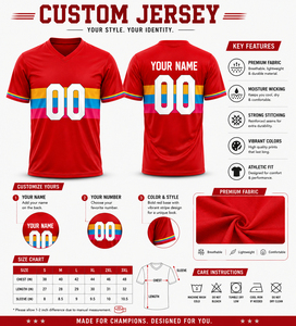 เสื้อฟุตบอลผู้ชายแบบสั่งทำ คอวี แขนสั้น พิมพ์ลายแบบซับลิเมชั่น ระบายเหงื่อได้ดี ลายทาง ดีไซน์ทันสมัย เหมาะกับทุกฤดูกาล ทรงผู้ใหญ่ 100% - Product Image 5