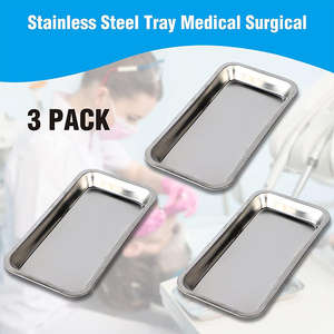 Bandeja Quirúrgica Manual de Acero Inoxidable para Hospital, 3 Compartimentos, para Estudiantes de Medicina, Certificación CE Clase I SurgiRight - Product Image 4