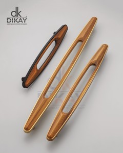 DIKAY Modern Wood Cabinet <b>Pulls</b> Bar Shape Solid Wooden Handles for Kitchen Furniture Hardware Durable Design - Product Image 3
