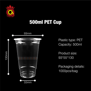 Quang Quan personnalise l'emballage 14oz 16oz 20oz 24oz gobelets jetables en plastique PP transparents pour café Smoothie lait thé Dessert - Product Image 5