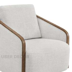 Fauteuil d'appoint Lunera au design moderne et minimaliste pour les intérieurs de salon ou de chambre à coucher 1000g Uber Decor - Product Image 2