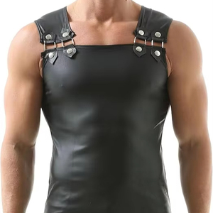 เสื้อกล้ามผ้าฟลีซหนาสำหรับผู้ชาย เสื้อยืดออกกำลังกายแบบไม่มีแขน ระบายอากาศได้ดี คอตั้ง เสื้อวิ่ง เสื้อคลุมน้ำหนักเบา - Product Image 1