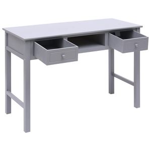 Escritorio de madera gris 43,3 "x 17,7" x 29,9 "para uso en computadora - Product Image 3