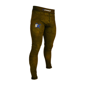 5KINGZ SPORTS Latest Style <b>Men's</b> Compression Spats Breathable Anti-Bacterial Elastic Waist Full Length Comfortable Yoga Wear - Product Image 6