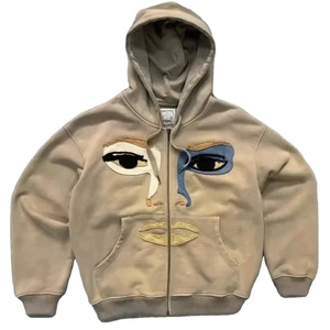 Sudadera con capucha de calidad superior OEM, precio al por mayor personalizado, lavado ácido de gran tamaño, 100% algodón, estilo de tendencia pesado, gran oferta, Vintage para hombre - Product Image 2